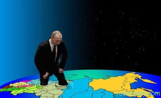 Путин и земной шар
