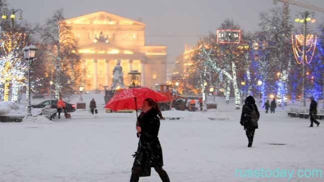 зима в Москве