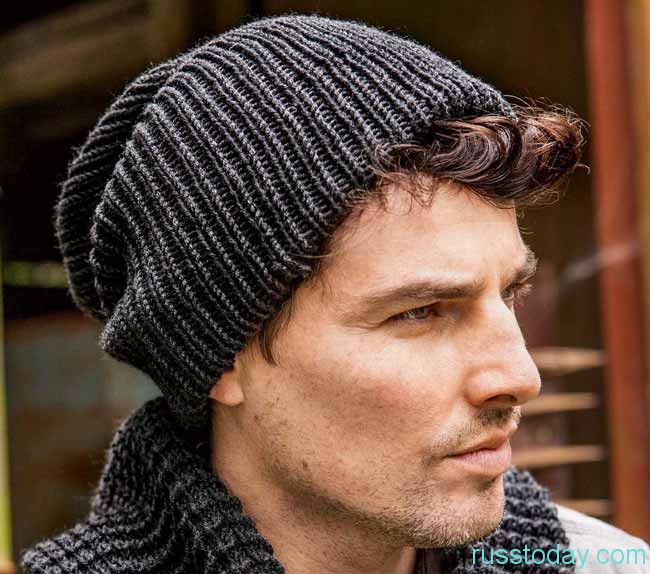 Модные тенденции мужских вязаных шапок