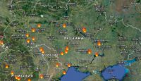Карта Украины спутниковая