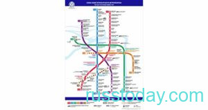Схема Питерского метрополитена
