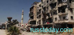 Разрушенный дом в Сирии